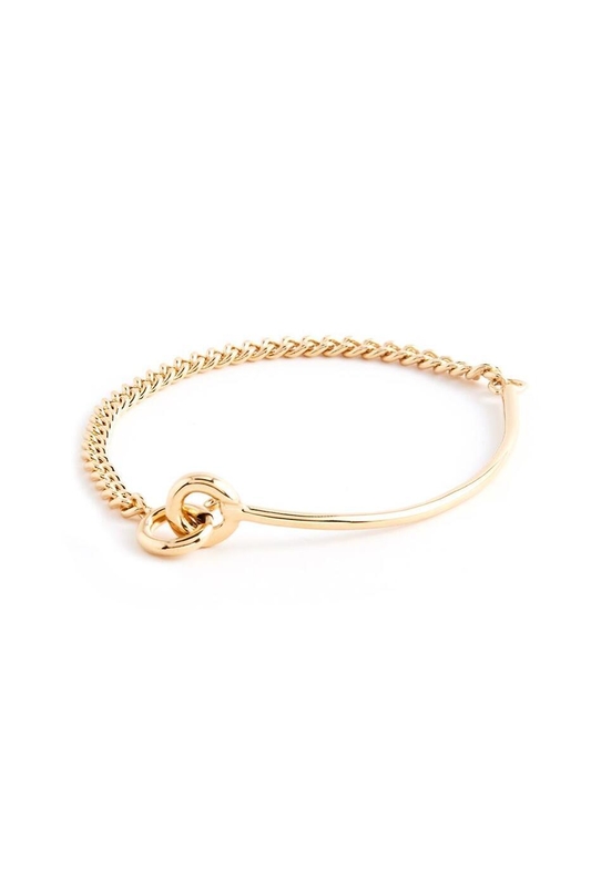 HUSTAD 187 Mid Twin Gold Bracelet_925 실버 /14k 골드 미드 트윈 브레이슬렛