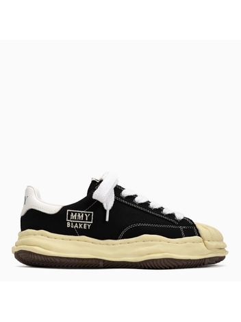 메종 미하라 야스히로 Maison MIHARA YASUHIRO Black canvas Blakey low-top sneakers A09FW732CO