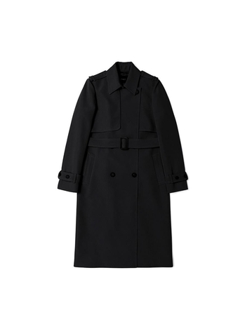 23 FW 여성 사이드 패널 트렌치 코트 (BLACK)