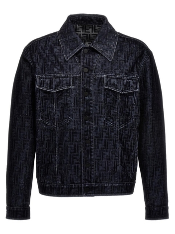 펜디 Ff Casual Jackets, Parka Blue FW0428APSWF0QG0