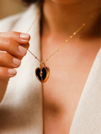 Black Heart Necklace