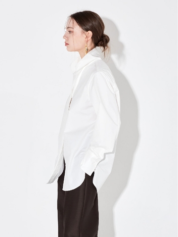 Patti open collar shirt _White