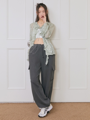 STAR CARGO SWEAT PANTS (CHARCOAL)