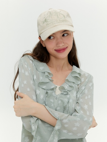 STARRY LOGO CAMP CAP (BEIGE)
