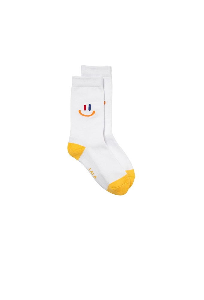 LaLa New Socks (라라 뉴 삭스) [White/Yellow]