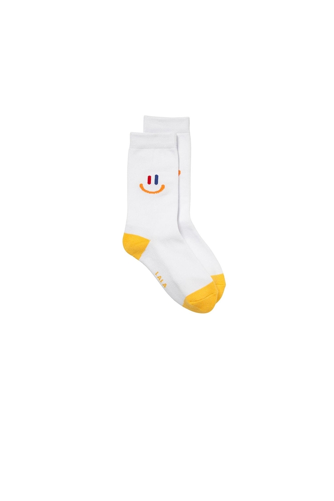 LaLa New Socks (라라 뉴 삭스) [White/Yellow]