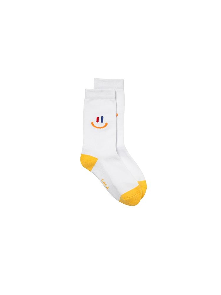 LaLa New Socks (라라 뉴 삭스) [White/Yellow]