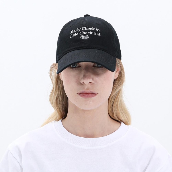 BG284CAP566_Check In Washing Cap_Black