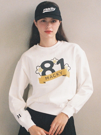 81라운드 스웻셔츠 아이보리