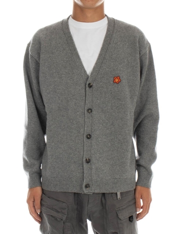 겐조 (M) 플라워 패치 울 가디건 FD65CA4183LC 94 Grey