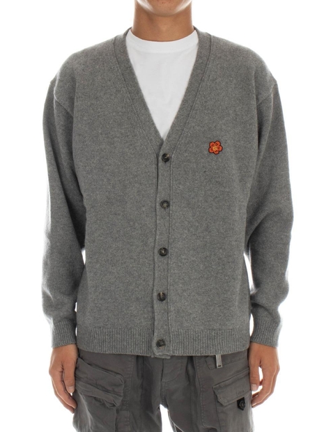 겐조 (M) 플라워 패치 울 가디건 FD65CA4183LC 94 Grey