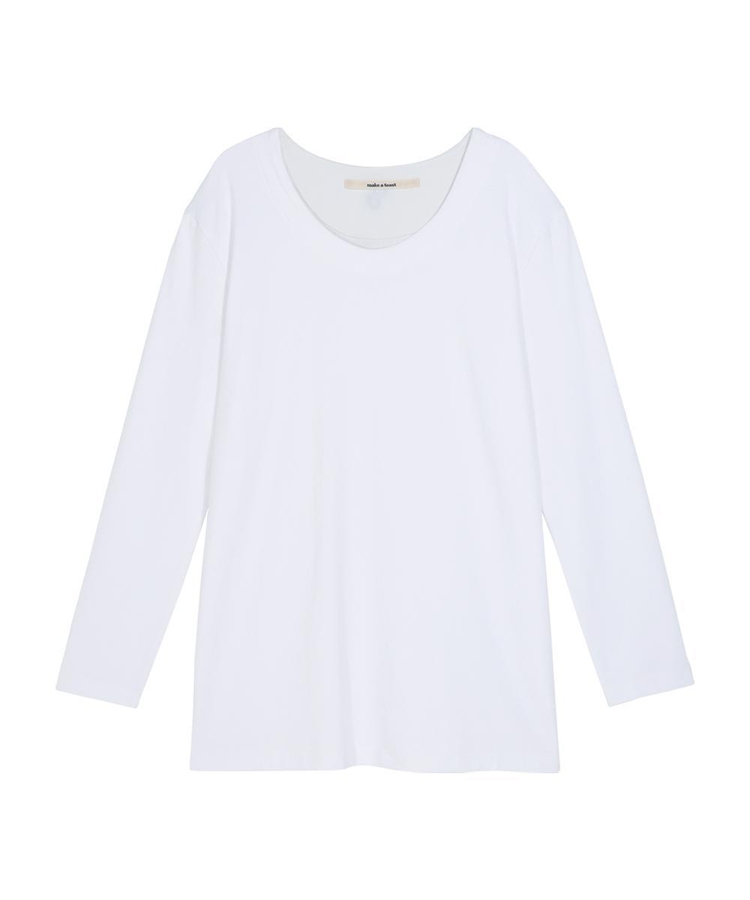 LOGO ROUND LONG T-SHIRT WHITE MBCFTO011WH