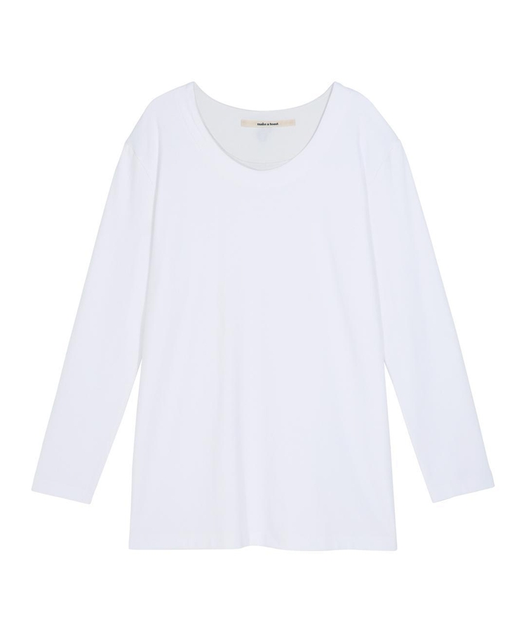 LOGO ROUND LONG T-SHIRT WHITE MBCFTO011WH