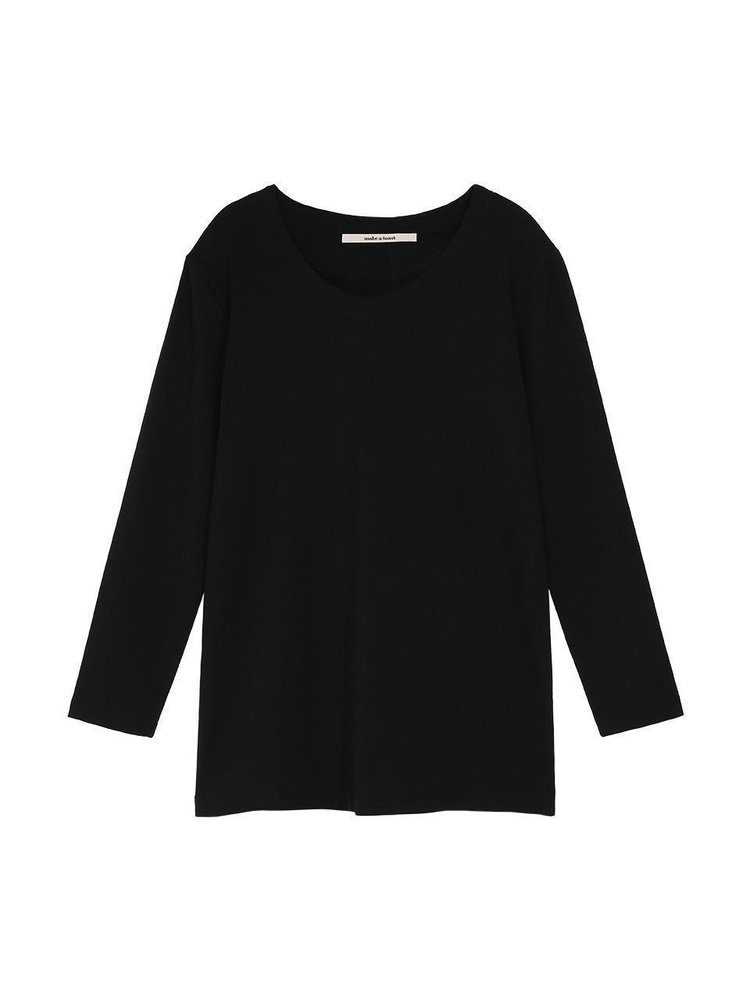 LOGO ROUND LONG T-SHIRT BLACK MBCFTO011BK