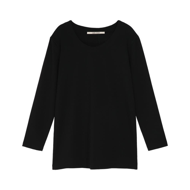 LOGO ROUND LONG T-SHIRT BLACK MBCFTO011BK