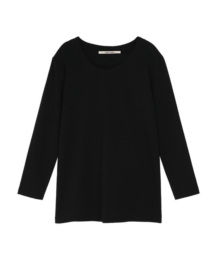 LOGO ROUND LONG T-SHIRT BLACK MBCFTO011BK