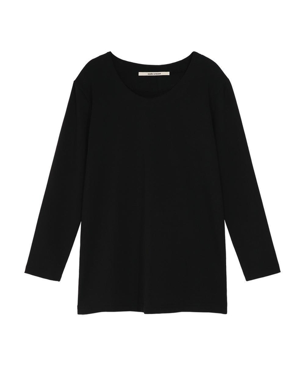 LOGO ROUND LONG T-SHIRT BLACK MBCFTO011BK