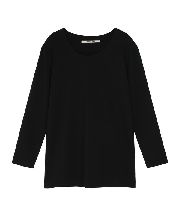 LOGO ROUND LONG T-SHIRT BLACK MBCFTO011BK