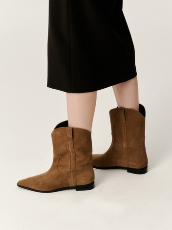 Suede Western Boots LC277_2cm