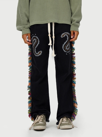 HP PAISLEY PANTS (ver. DENIM BLACK)