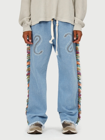 HP PAISLEY PANTS (ver. DENIM LIGHT BLUE)