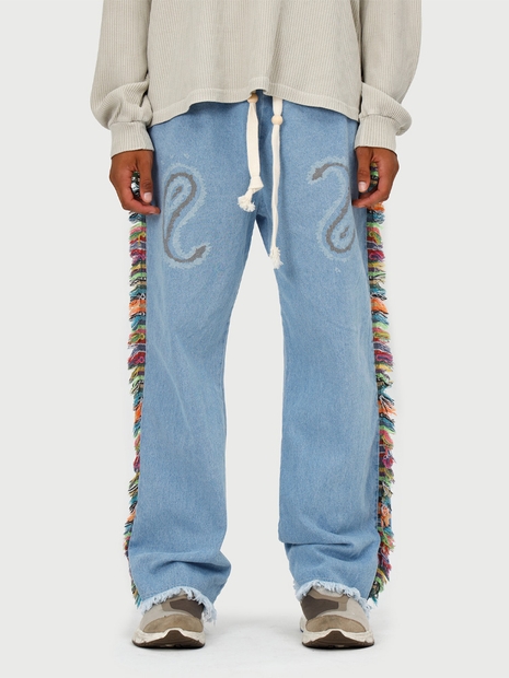 HP PAISLEY PANTS (ver. DENIM LIGHT BLUE)
