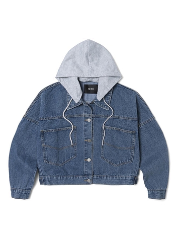 23 FW 여성 후드 디테쳐블 데님 재킷 (INDIGO)