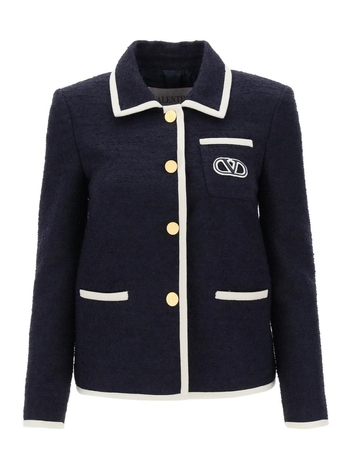 발렌티노 가라바니 Valentino garavani bolero jacket in light wool tweed 3B3CE3907A6