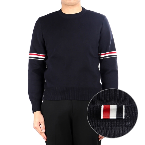 [톰브라운] 23FW (MKA326A Y3001 415) 남성 밀라노 슬리브 니트