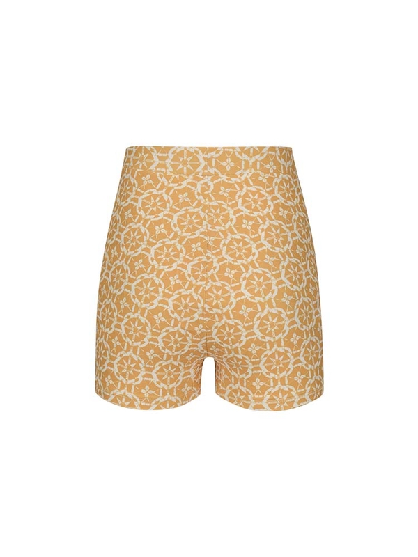 High-rise Swim Shorts, Yellow