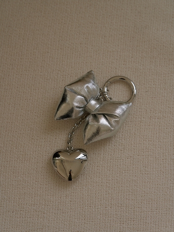 Heart ribbon keyring