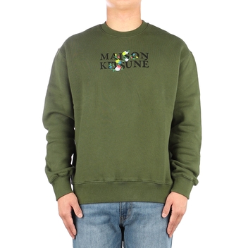 [메종키츠네] 23FW (LM00308KM0307 MILITARY GREEN) 남성 맨투맨