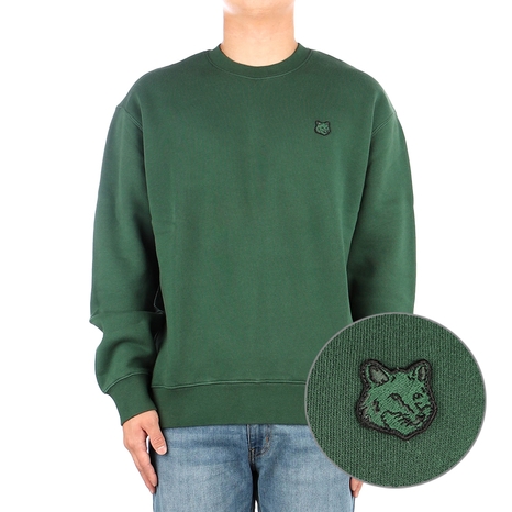 [메종키츠네] 23FW (LM00302KM0307 BOTTLE GREEN) 남성 맨투맨