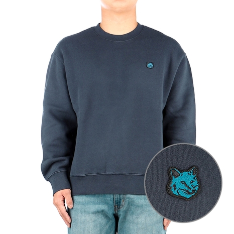 [메종키츠네] 23FW (LM00302KM0307 INK BLUE) 남성 맨투맨