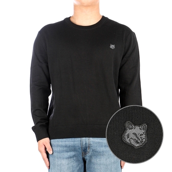 [메종키츠네] 23FW (LM00811KT1036 BLACK) 남성 니트