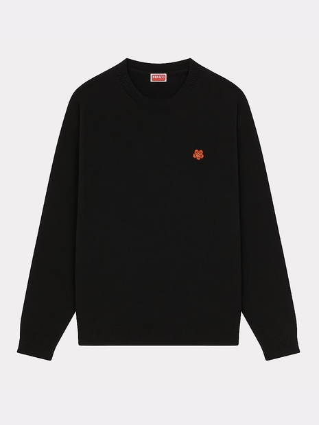 겐조 플라워 패치 로고 니트 FD65PU4193LC 99J Black