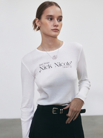 NICOLE CLOSET LS TOP_IVORY