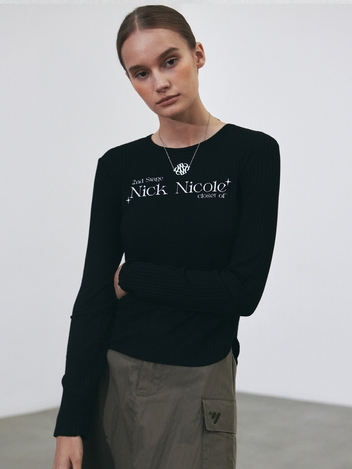 NICOLE CLOSET LS TOP_BLACK