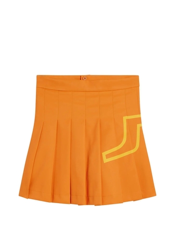 제이린드버그 SS23 여성 골프 나오미 스커트 Russet Orange