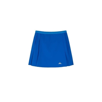 제이린드버그 SS23 여성 골프 시에라 플리츠 스커트 Lapis Blue
