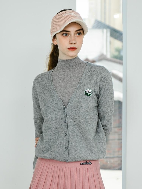 PLAY GOLF CARDIGAN SET 플레이골프 베이직 가디건 세트_GREY