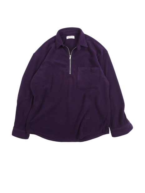 FLEECE FULLOVER -D.PURPLE