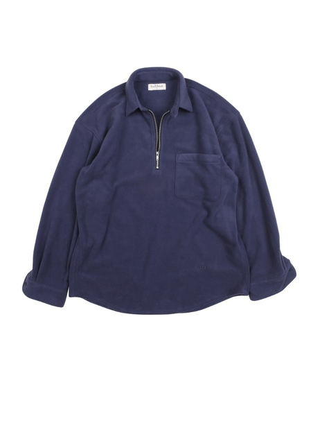 FLEECE FULLOVER -NAVY