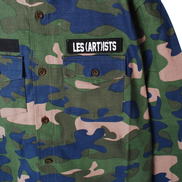 12주년 로고 패치 캔버스 셔츠 카모 LA04SCV26CAMO