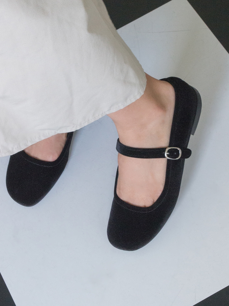 Velvet flats kw2512 1.5cm 플랫