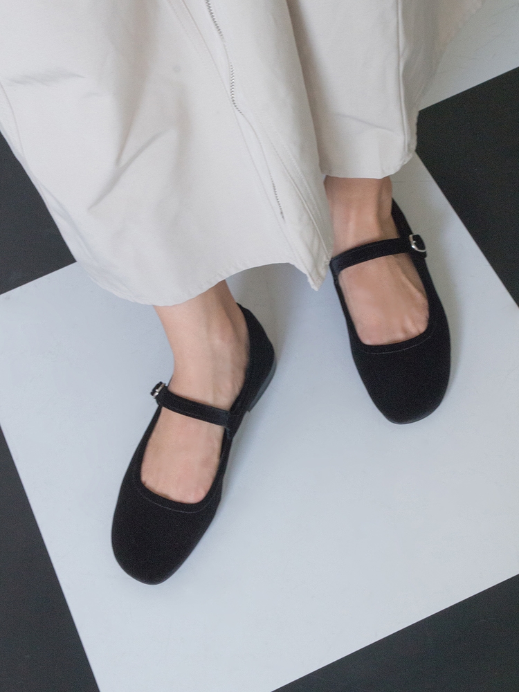 Velvet flats kw2512 1.5cm 플랫