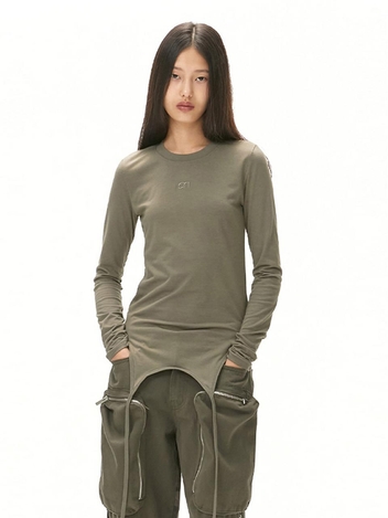 TWO-WAY LAYER TOP / KHAKI
