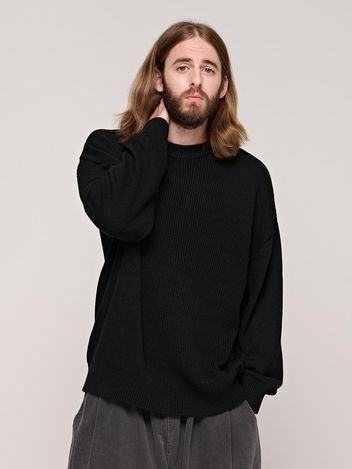 CB WASHED OVER KNIT (BLACK)