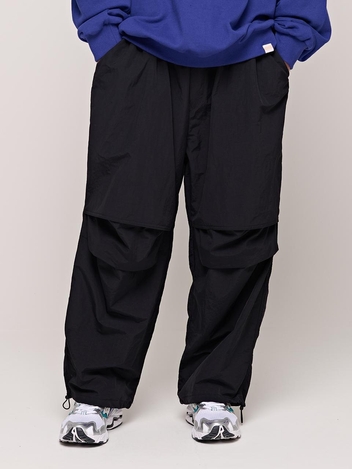 CB INCISION NYLON BALLOON PANTS (BLACK)