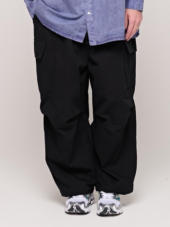 CB BIG POCKER WIDE PANTS (BLACK)